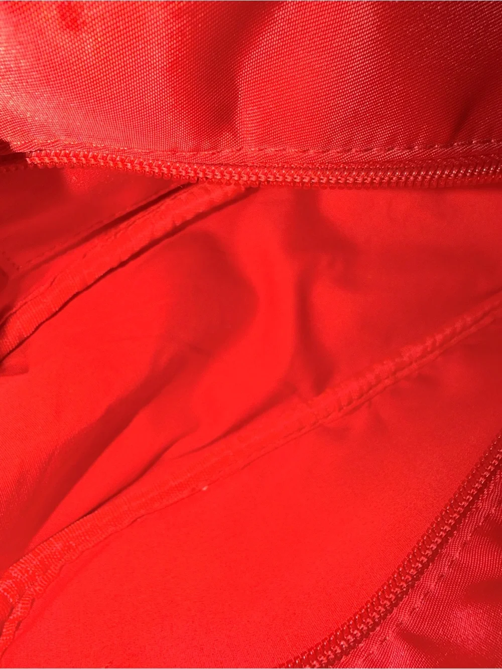 Burberry Red Nylon Make-Up Toiletry Pouch